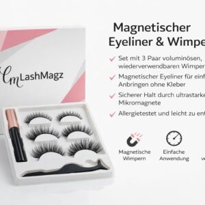 Magnetische Eyeliner & Wimpern – Atemberaubender Augenaufschlag in Sekunden