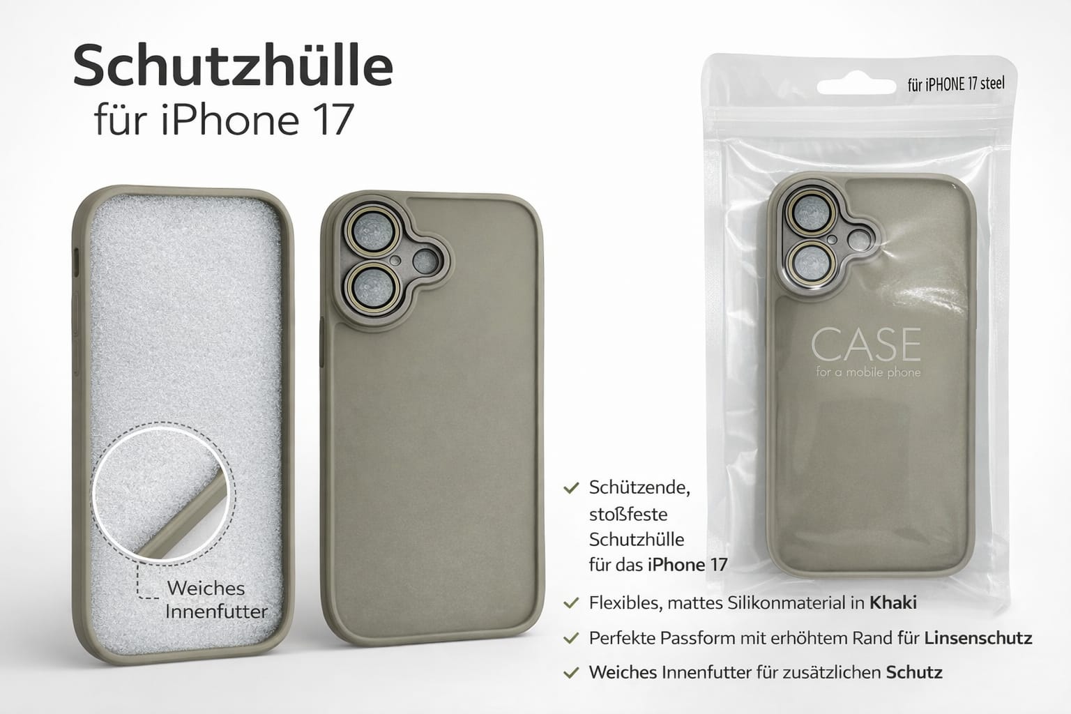 Schutzhülle für iPhone 17 – Eleganter Schutz für jeden Tag