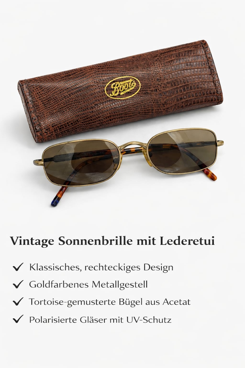 Boots Vintage Sonnenbrille – Zeitloser Stil trifft modernen Schutz - Image 2