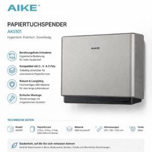 AIKE Papierhandtuchspender Wandbefestigung Kommerziell