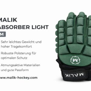 Malik Absorber Light Handschuhe Größe M – Leicht, geschützt und bereit für jede Herausforderung