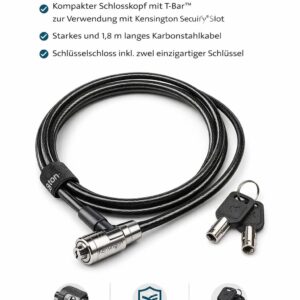 Kensington MicroSaver 2.0 Keyed Laptop Lock - Sicherheitskabel - Silber - 1.8 m
