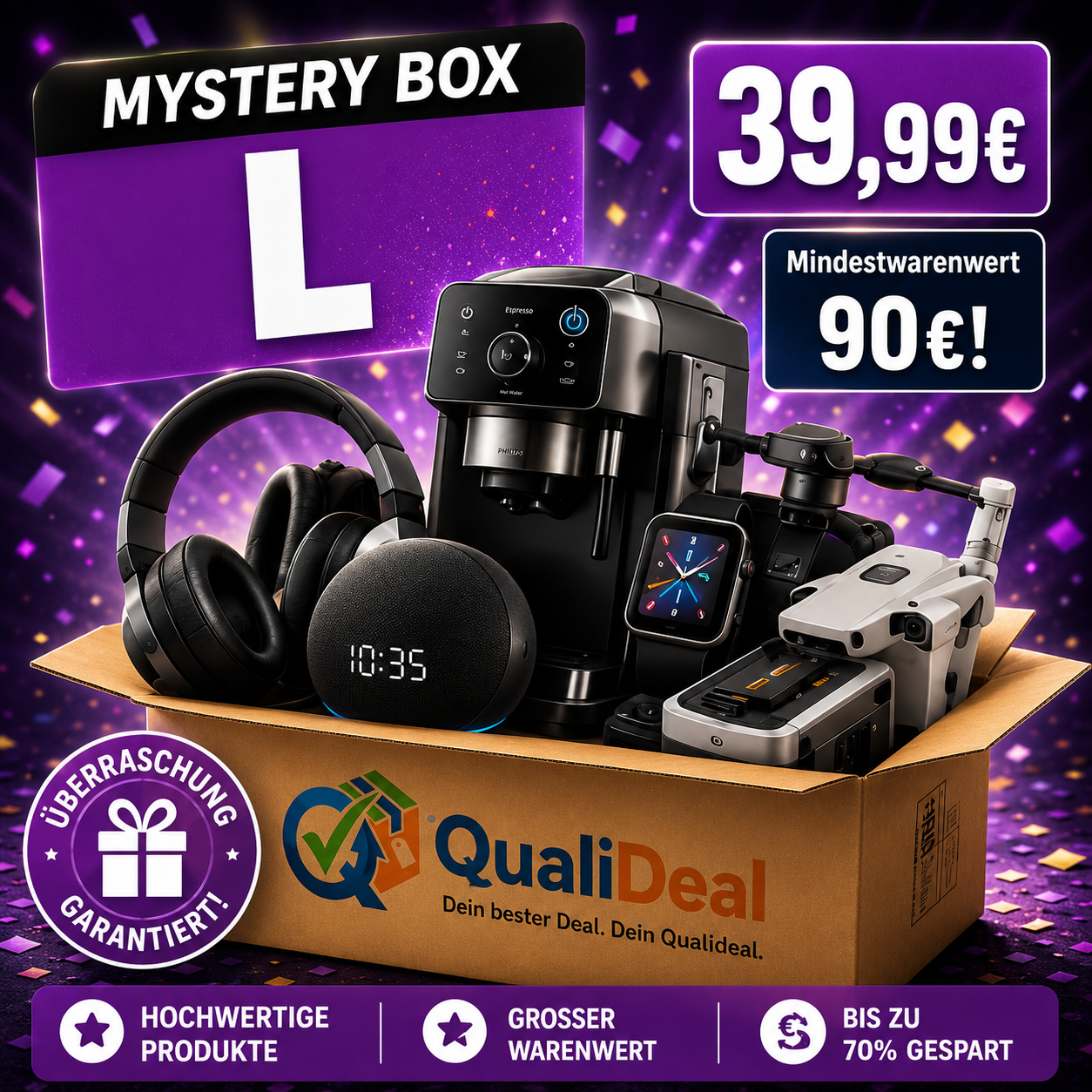 Mystery Box L – Kleine Box. Große Überraschung