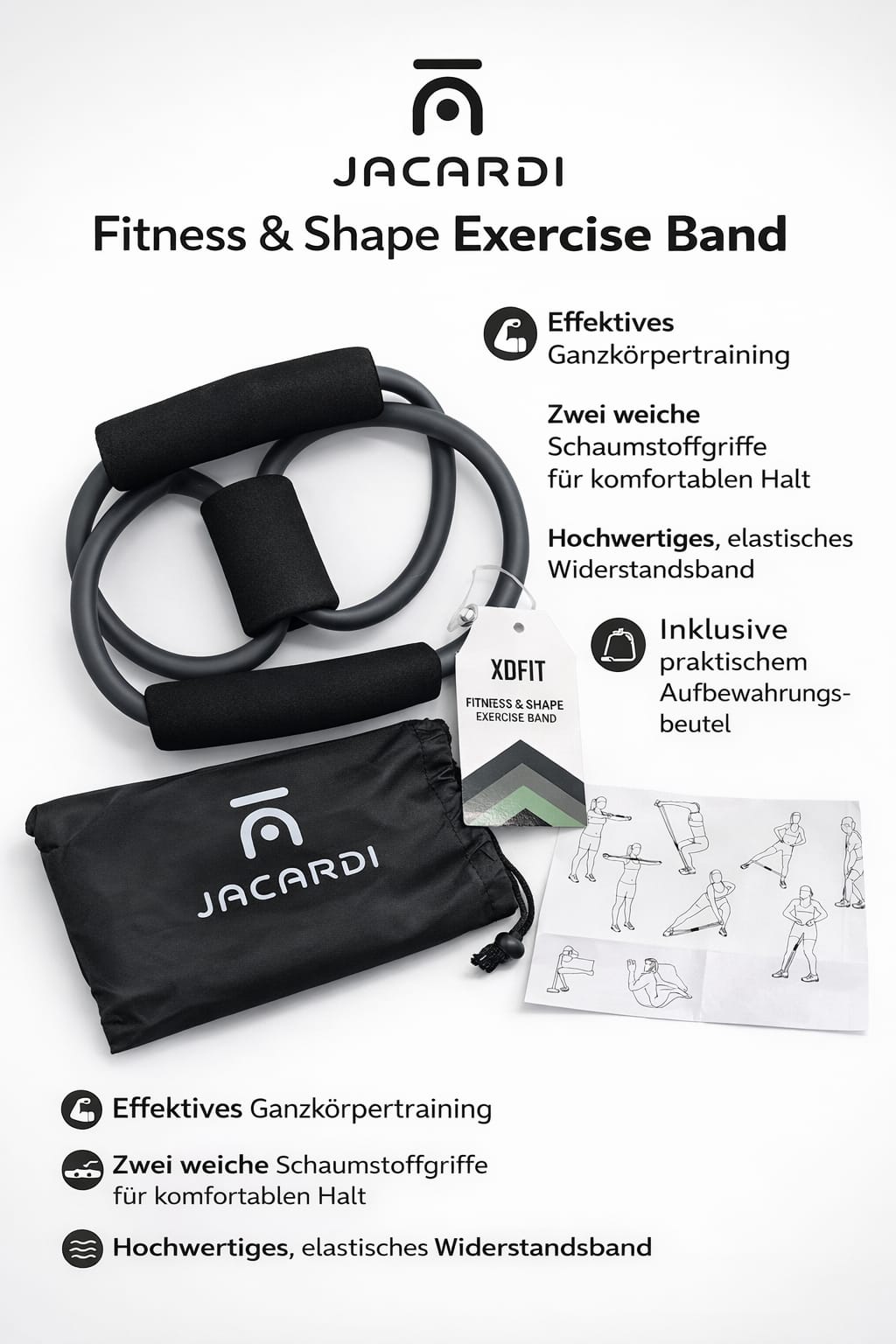 JACARDI Fitness & Shape Exercise Band