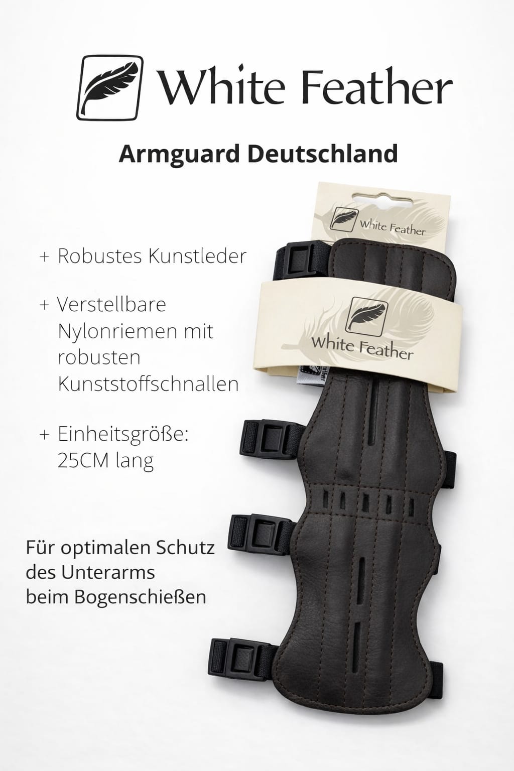 WHITE FEATHER East Armschutz – Schwarz