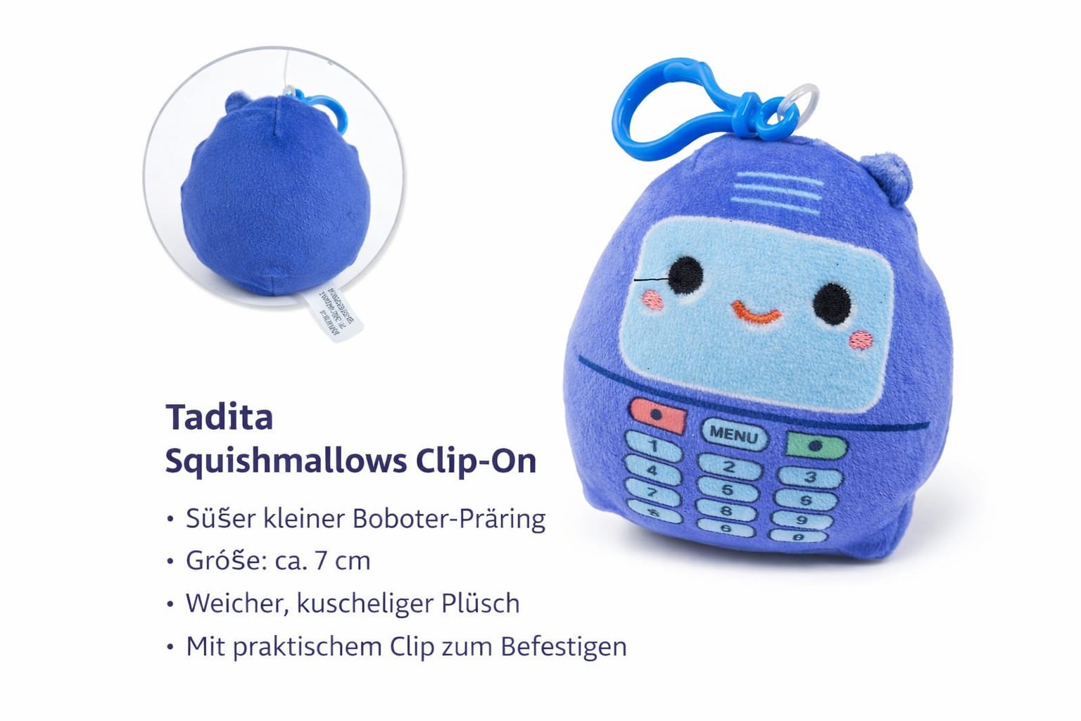 Squishmallows Tadita The Cell Phone Clip-On Plüschtier