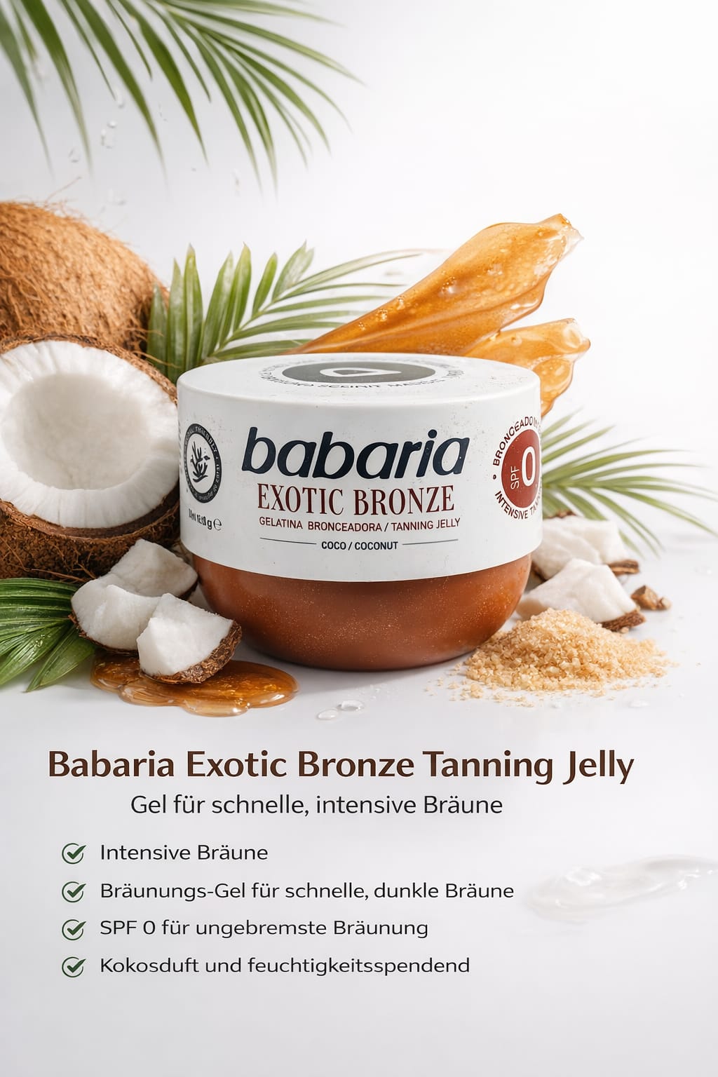 BABARIA Exotic Bronze Tanning Jelly Coconut – 300 ml