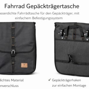 Fahrradtasche für Gepäckträger – 20L wasserdichte Hinterradtaschen