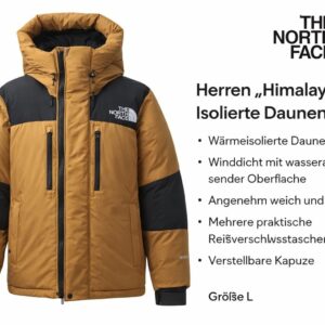 The North Face Herren „Himalayan“ Daunenjacke – Größe L
