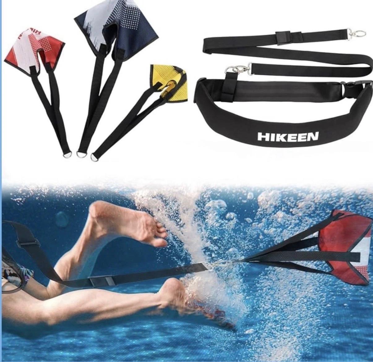 Hikeen Schwimm-Trainingsgürtel, stationäres Schwimmen, Wasserwiderstandsgürtel – Bild 3