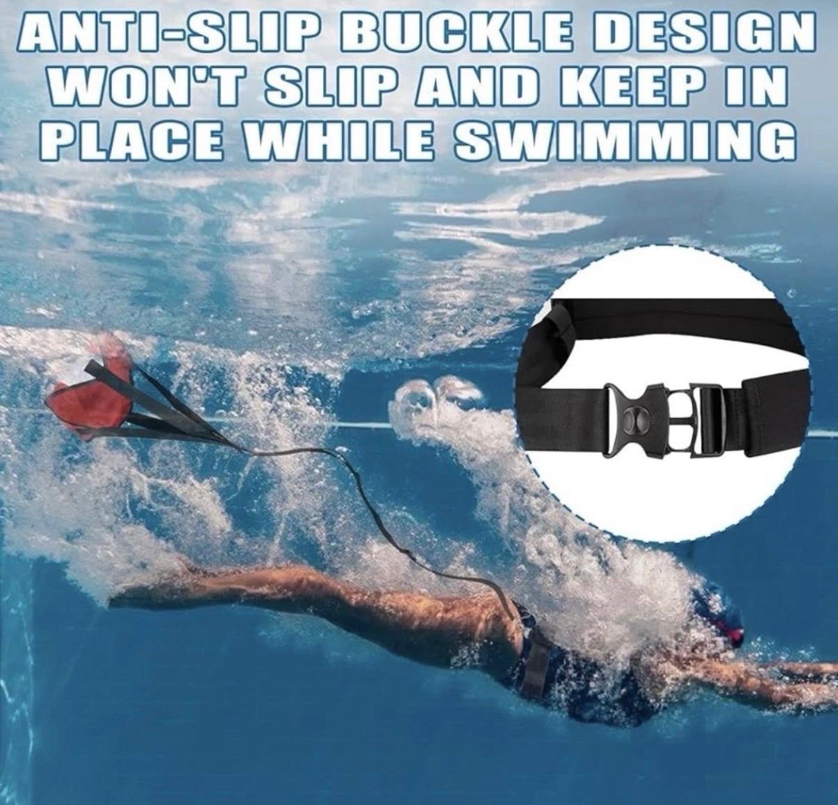 Hikeen Schwimm-Trainingsgürtel, stationäres Schwimmen, Wasserwiderstandsgürtel – Bild 4