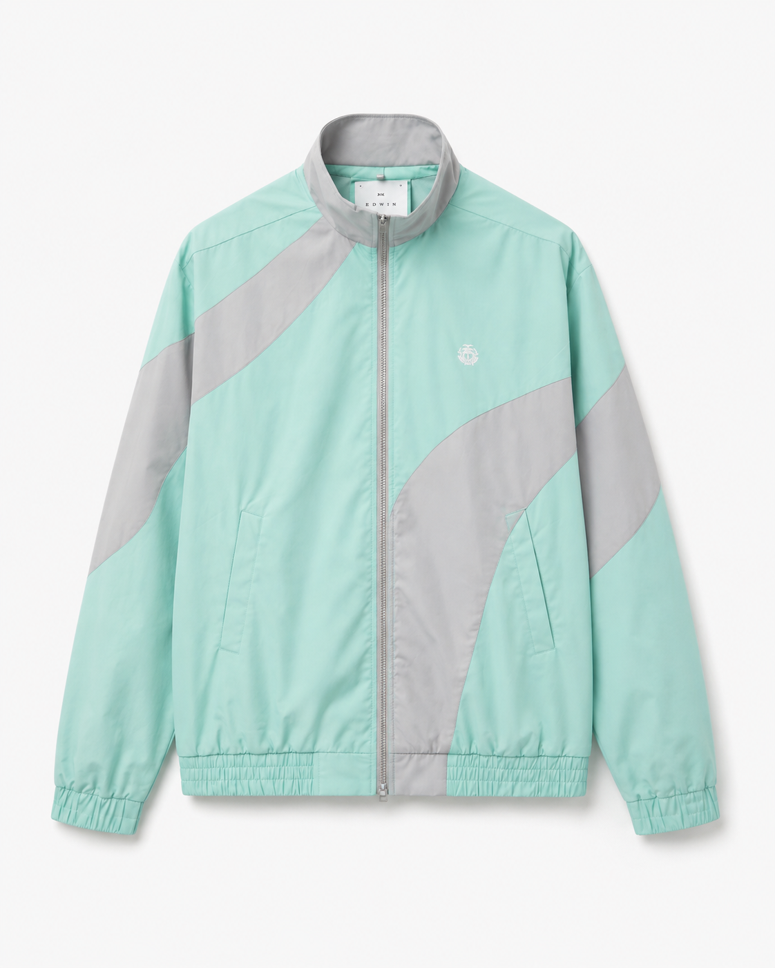 EDWIN leichte Windjacke – Mintgrün/Hellgrau, Größe M - Image 4