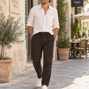 EDWIN Edison Pant – Herren Hose, Dunkelbraun, Größe M